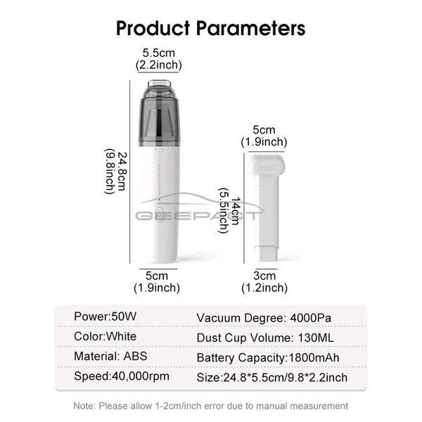 💥Geepact Mini Portable Handheld Rechargeable Vacuum Cleaner - Image 6