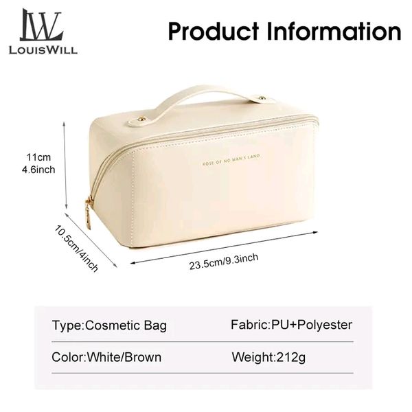 💥LouisWill Portable Cosmetic Bag Case with Zipper - Image 11