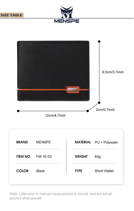 MENSPE Soft PU Menz Wallet - Image 23