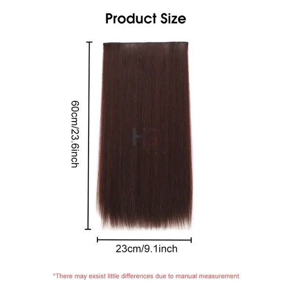 HEGRUS 60CM Natural Straight Hair Heat Resistant Synthetic - Image 2