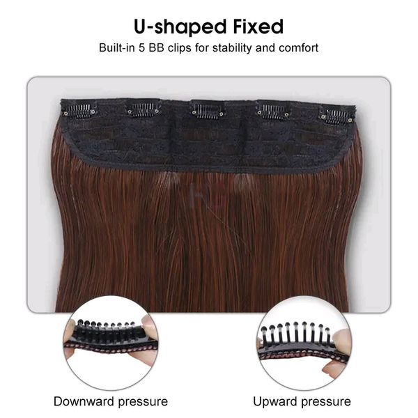 HEGRUS 60CM Natural Straight Hair Heat Resistant Synthetic - Image 3