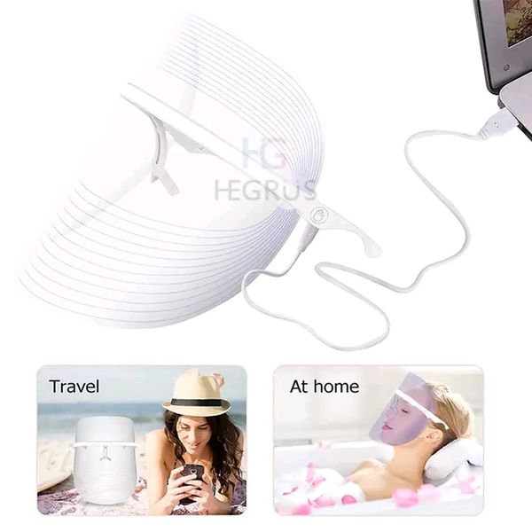 HEGRUS 7 Colors LED Photon Therapy Facial Light Face Mask - Image 7
