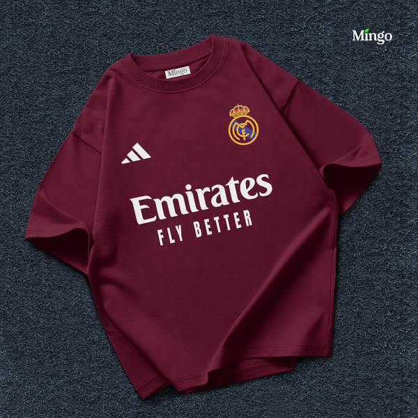 RMA - Maroon Dropshoulder Tshirt