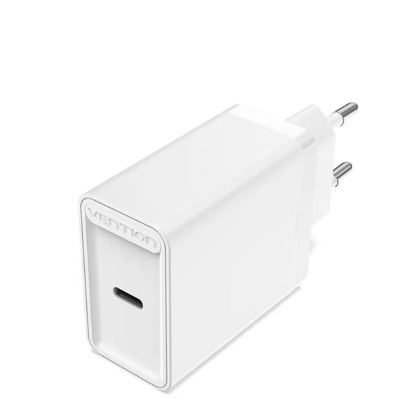 Vention FADW0-EU 1-port USB-C 20W Wall Charger EU-Plug – White