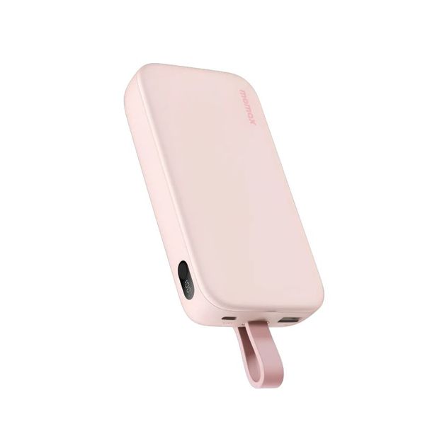 Momax PD5 20,000mAh 22.5W Power Bank with Type-C Cable – Pink