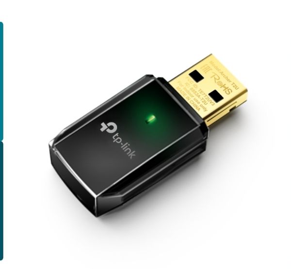 TP-Link Archer T2U AC600 USB Wi-Fi Adapter – Super-Fast Dual-Band Wireless Connectivity!