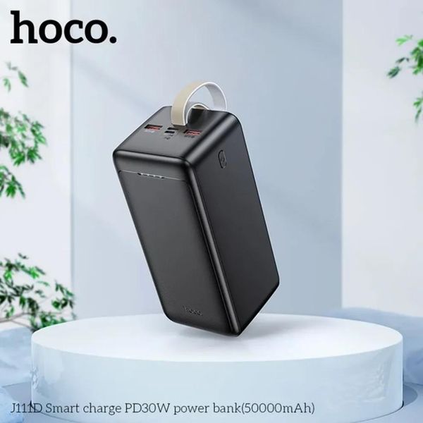 HOCO J111D PD30W Power Bank (50000mAh) – Black Color