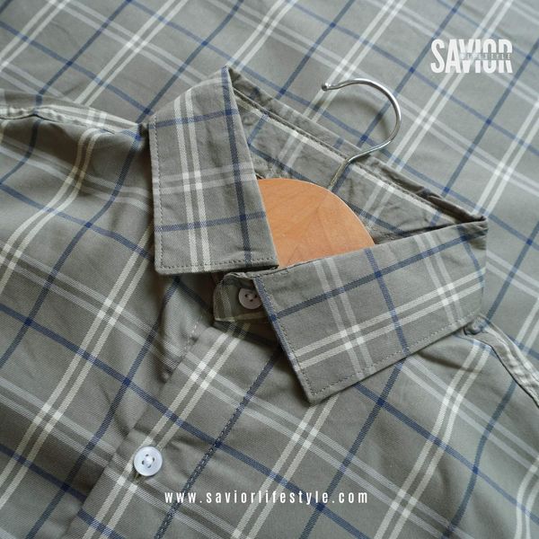 Dusty Olive Full Sleeve Pocket Less Shirt