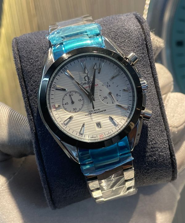 OMEGA SEAMASTER CH SILVER BODY WHITE DIAL BLACK BEZEL
