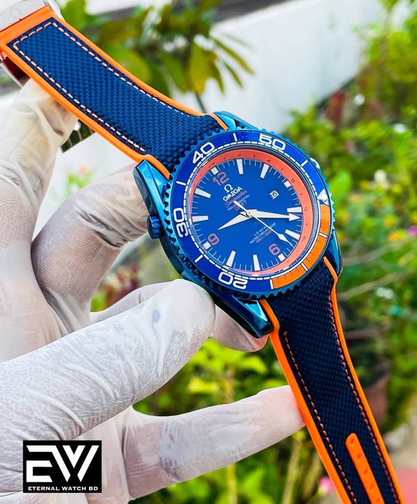 OMEGA SEAMASTER 500 BLUE CASE BLUE DIAL BLUE BELT