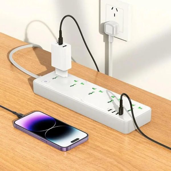 HOCO AC13A Talento 5-Position Socket (1C3A) (EU) – White Color