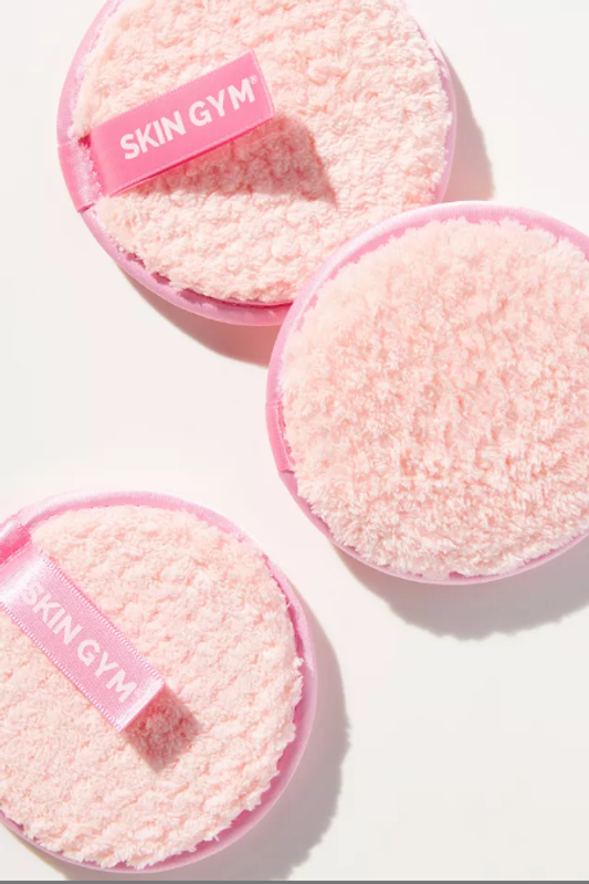 Skin Gym Cleanie Round Makeup Remover Puff – 3‑Pack (COS731)