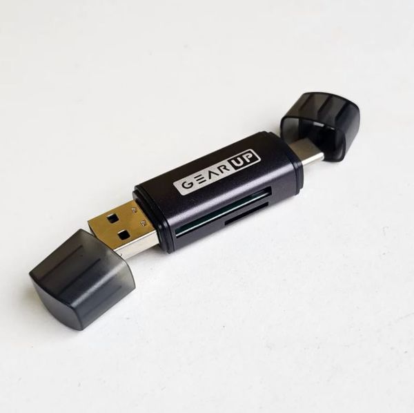 GearUP 4 In 1 Multifunction OTG Card Reader Type-C/USB /SD Card/TF Card Reader