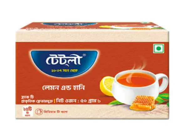 Tetley Tea Bag Lemon & Honey 25 pcs 50 gm