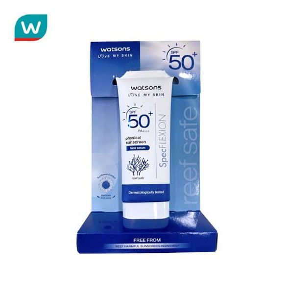 Watsons Physical Sunscreen Face Serum SPF50+ Pa++++ 30ml