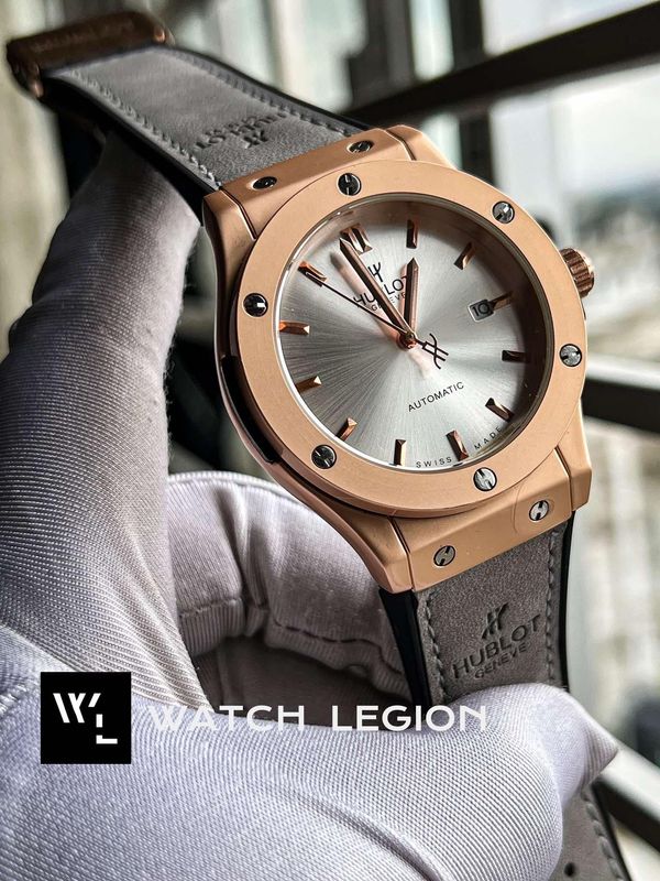 HUBLOT CLASSIC FUSION AUTO GREY ROSE GOLD