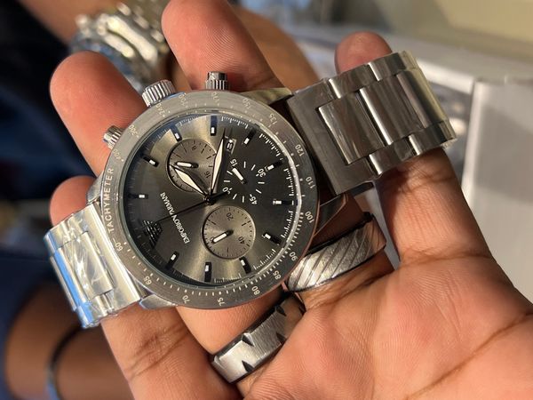 ARMANI CH MATT SILVER GREY DIAL