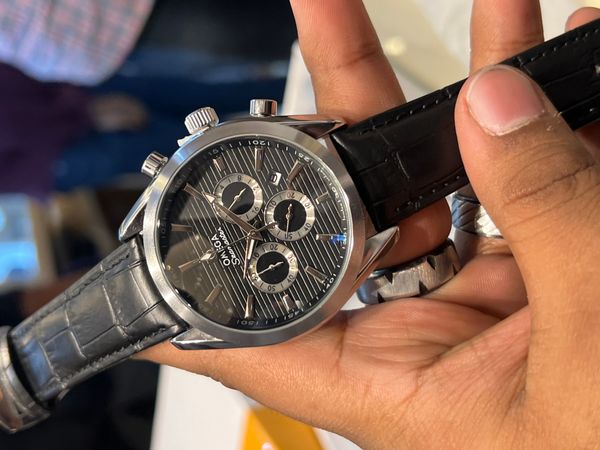 OMEGA SEAMASTER NASA BLK BELT BLK DIAL