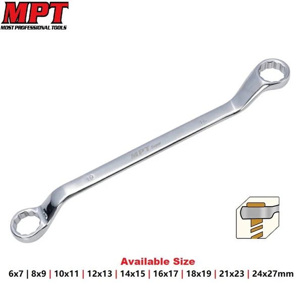 MPT Double Ring Offset Spanner Ring Dully ( 6x7 | 8x9 | 10x11 | 12x13 | 14x15 | 16x17 | 18x19 | 21x23 | 24x27mm ), CRV; MHC04001