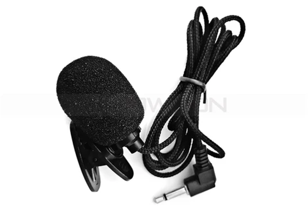 Portable Clip-on Lapel Microphone 3.5mm Jack Hands-free Wired lavalier tour guide microphone