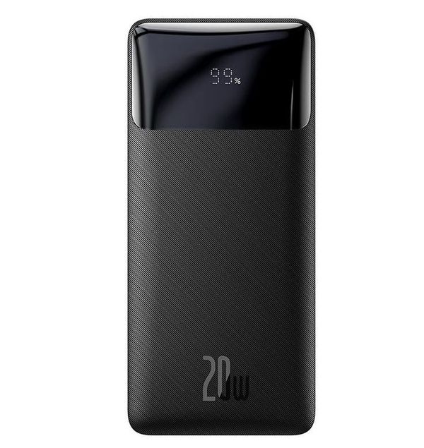 BASEUS Bipow Digital Display Power Bank 30000mAh 20W Portable Phone Charger Black