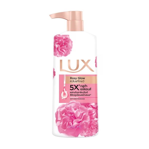Lux Rosy Glow Body Wash 450ml (Made in Thailand)
