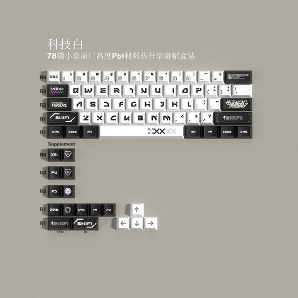 PrintStream 78 Keys PBT Original Height Keycaps