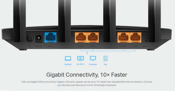 TP-Link Archer C6 Gigabit Dual-Band Wi-Fi Router - Image 6