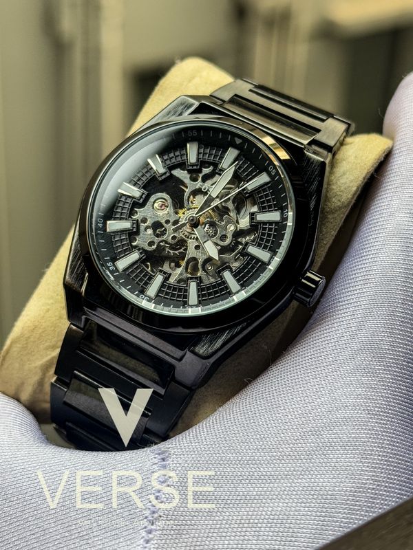 Fossil Everett Auto Black