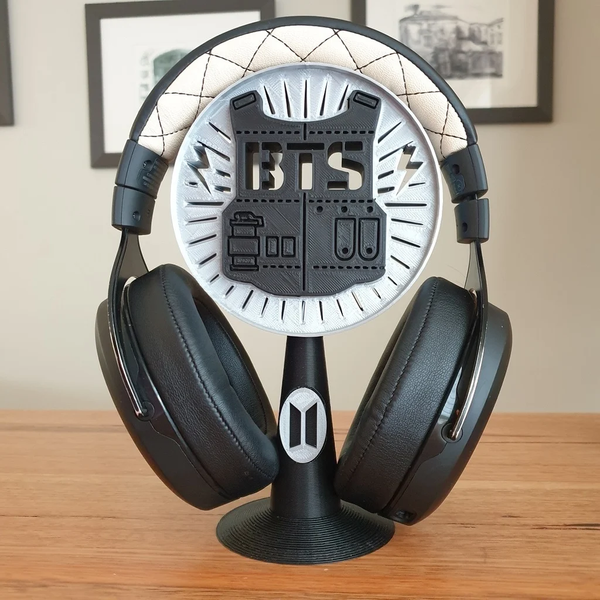 BTS Inspired Headphone Stand – 3D Printed K-Pop Desk Organizer | InDecorBD