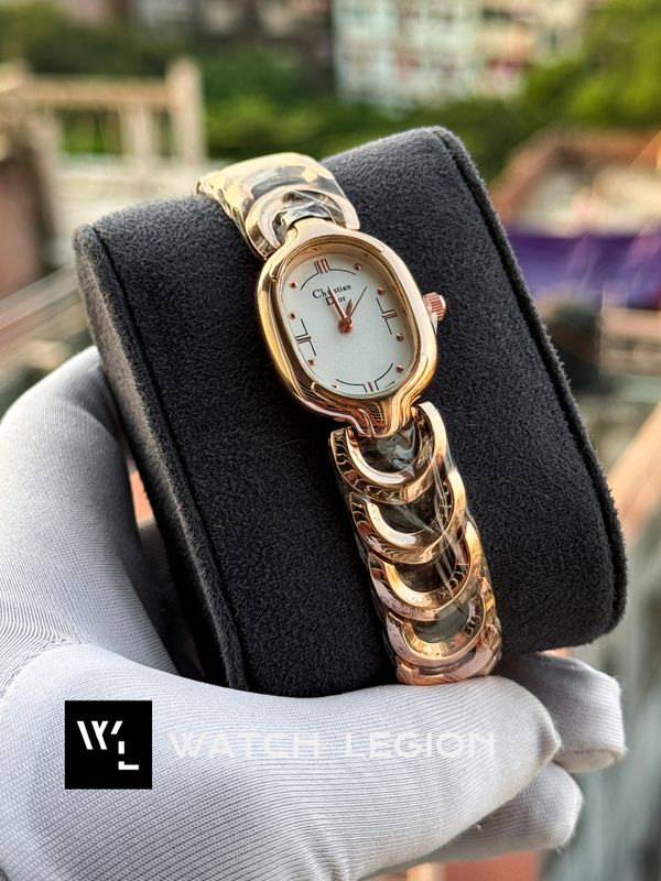 CHRISTIAN DIOR ROSE GOLD CASE WHITE DIAL