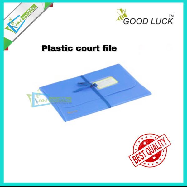 Good Luck Court File Plastic Pack of 6pcs Random Color