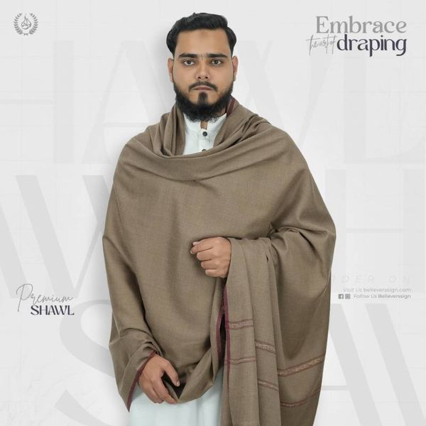 Lohi Pashmina Shawl - Light Brown