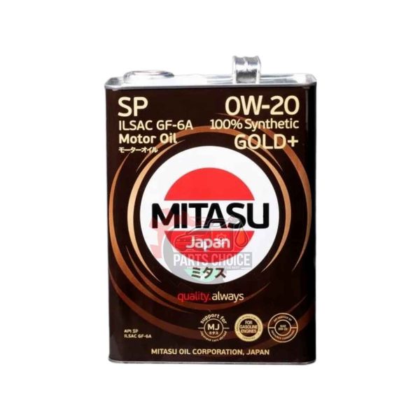 MITASU GOLD SP 0W-20 FULL SYNTHETIC ENGINE OIL 4L