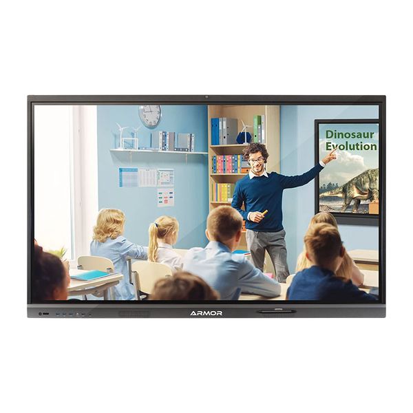 Armor ARM Prime 7505 | 75″ 4K Interactive Flat Panel | Android 14, 8GB+128GB, Camera