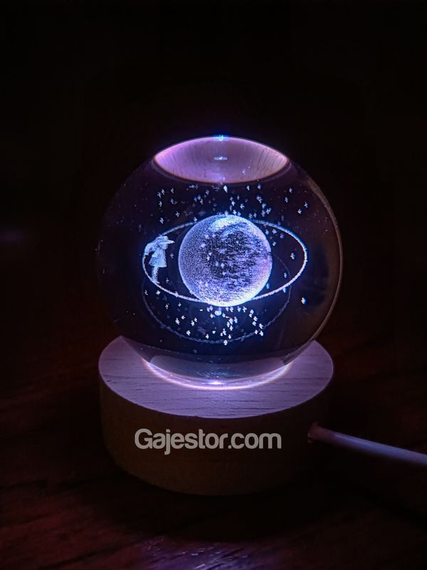 7 colour 3D crystal ball lamp ( space girl variant )