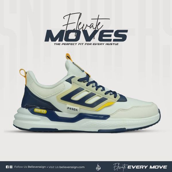 Premium Exclusive Sneakers : Y23130 - White & Blue