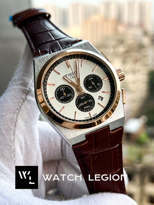 PRX BROWN BELT ROSE GOLD BEZEL