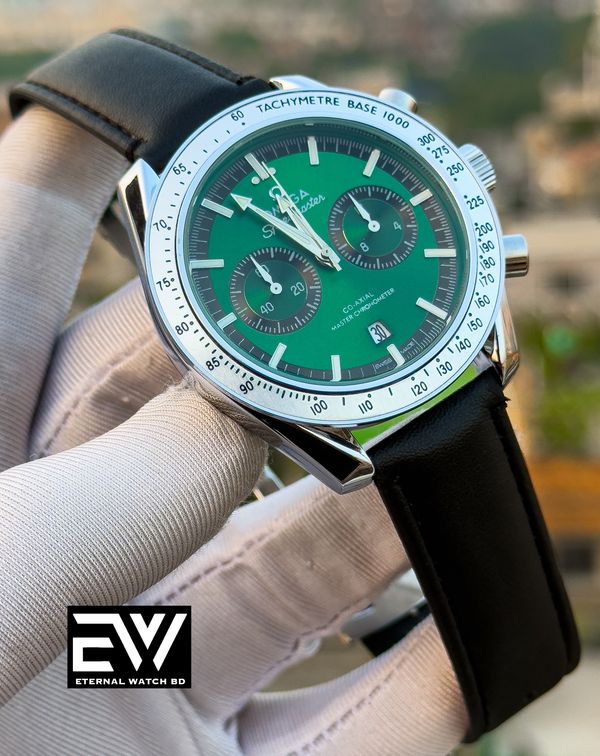 OMEGA SEA MASTER 57 GREEN BELT GREEN DIAL