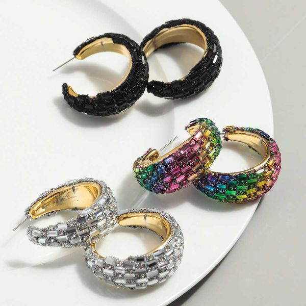 Fishsheep luxury c shape earrings