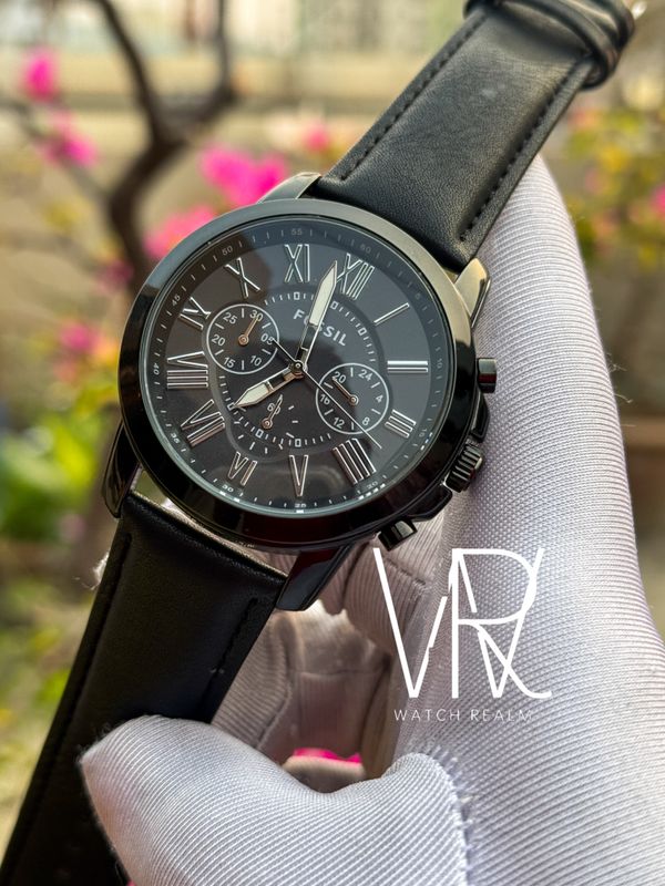 FOSSIL GRANT CHRONO BLACK BELT CASE BEZEL