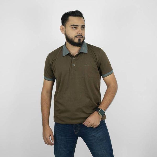 Soft Cotton Polo Shirt - Coffee (Musafir)