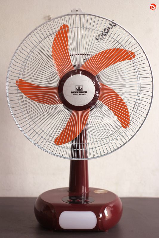 DEFENDER KN-2414 14Inch Rechargeable AC/DC Table Fan