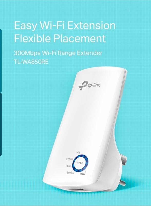 TP-Link WA850RE โ 300Mbps Wi-Fi Range Extender with MIMO