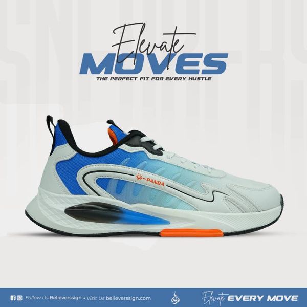 Premium Exclusive Sneakers : Y242036 - White & Blue
