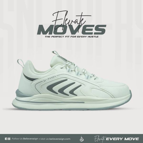 Premium Exclusive Sneakers : Y-242015 White & Gray