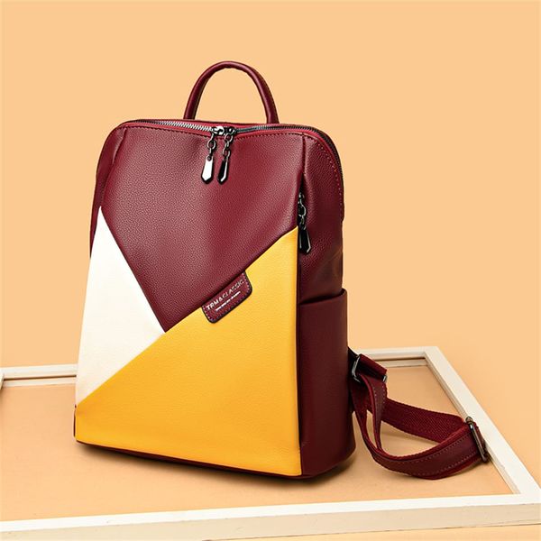 New backpack Fabric PU leather Available stock Size 14"/10"/6"