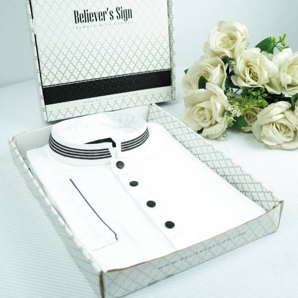 Embroideried Soft Panjabi - White