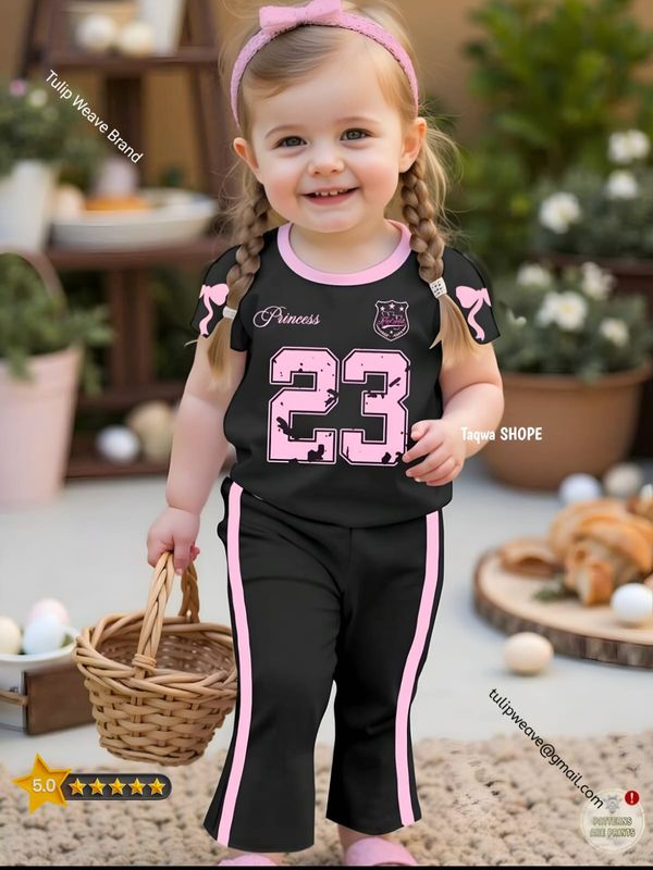 👑🔥Cute Comfort Premium Long T-Shirt Sets Princesses!👑)