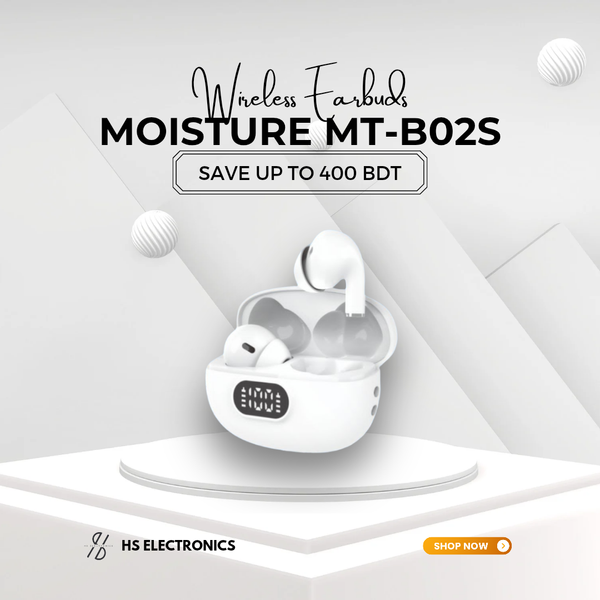 MOISTURE MT-B02S WIRELESS EARBUDS